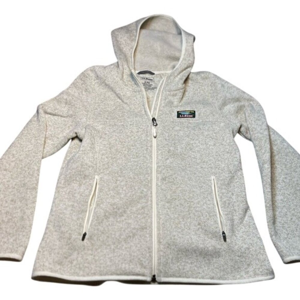 LL BEAN womens jacket cream